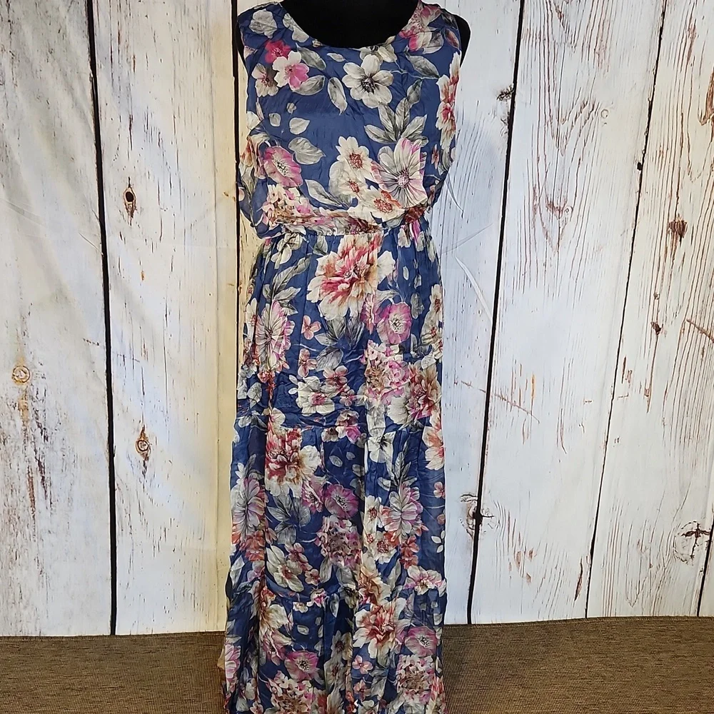 Lara G silk blend floral dress XL NWT - Picture 4 of 6